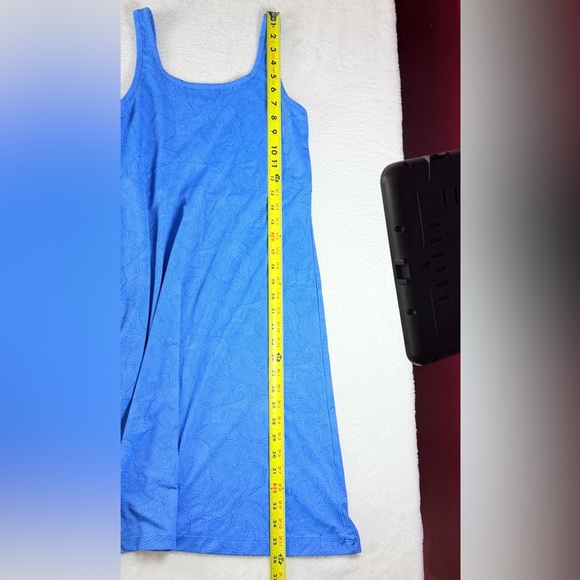 Columbia PFG Performance Womens Fishing Gear Tank Dress Size Small Blue/White - Picture 9 of 9